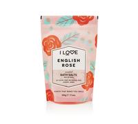 I Love English Rose Scented Bath Salts, With 99% Naturally Derived Ingredients Including ACB Bio-Water Bamboo, Lightly Fragranced Leaving Skin Feeling Silky & Smooth, Vegan-Friendly - 500g