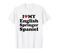 I Love English Springer Spaniel Camiseta