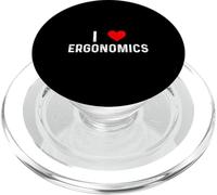 I Love Ergonomics - Cubo de Escritorio de Oficina con diseño de corazón ergonómico PopSockets PopGrip para MagSafe