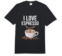 I Love Espresso Taza de café Beans Art Comfort Colors Adult Heavyweight T-Shirt