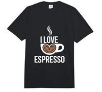 I Love Espresso - Taza de café con Leche en Forma de corazón Comfort Colors Adult Heavyweight T-Shirt