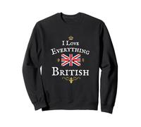 I Love Everthing British, Britain Orgulloso Reino Unido Inglaterra Orgullo GB Sudadera