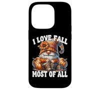 I Love Fall Most of All Autumn GNOME with Farm Fresh Pumpkin Carcasa para iPhone 14 Pro