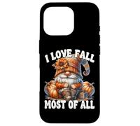 I Love Fall Most of All Autumn GNOME with Farm Fresh Pumpkin Carcasa para iPhone 16 Pro