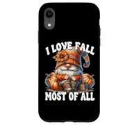 I Love Fall Most of All Autumn GNOME with Farm Fresh Pumpkin Carcasa para iPhone XR