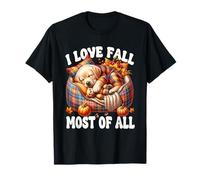 I Love Fall Most of All For Labrador Lover Autumn-Sayings Camiseta