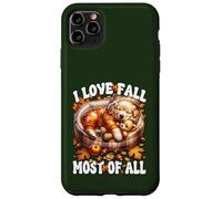 I Love Fall Most of All Puppy Graphic with Golden Retriever Carcasa para iPhone 11 Pro MAX