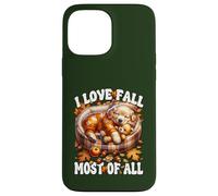 I Love Fall Most of All Puppy Graphic with Golden Retriever Carcasa para iPhone 13 Pro MAX