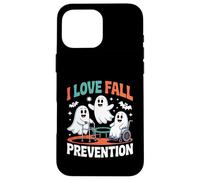 I Love Fall Prevention Ghost Halloween PT Fisioterapeuta Carcasa para iPhone 16 Pro MAX