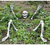 I LOVE FANCY DRESS Decoracion DE Halloween Piezas DE Esqueleto con Ojos Rojos Decoracion DE CASA para Halloween O Fiestas TEMATICAS