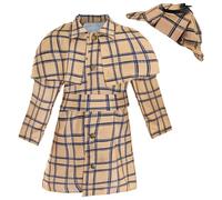 I LOVE FANCY DRESS Disfraz de detective victoriano para niños, XL, sombrero de ciervo marrón claro con un abrigo victoriano a juego, detallado con botones y un cinturón, perfecto para el Día Mundial