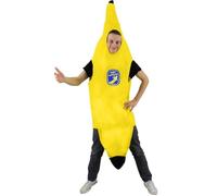 I LOVE FANCY DRESS Disfraz de plátano para adultos, tamaño estándar, paquete de 3, divertido traje de fiesta temática de comida para hombres y mujeres, perfecto para despedidas de soltero, festivales