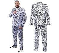 I LOVE FANCY DRESS DISFRAZ DE TRAJE CON ESTAMPADO DÁLMATA - PERFECTO COMO DISFRAZ DE HALLOWEEN - TALLA: X-GRANDE