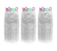 I LOVE FANCY DRESS Falda Estilo Hawaiana Verde con Flores en la Cintura para Adulto (Paquete de 2)