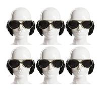 I LOVE FANCY DRESS Gafas King of Rock and Roll para adultos con lente oscura y patillas - Gafas de sol y patillas de los años 60 Rock N Roll Blues Rock Star Elvis the King