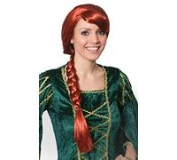 I Love Fancy Dress. ilfd2061 Auburn Trenzas Peluca (Talla única)