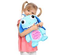 I LOVE FANCY DRESS Juguete suave Worry Yummy Monster - Blue Marvin - Peluche de 15 pulgadas para niños que "comen" se preocupan - Comodidad y diversión para los niños