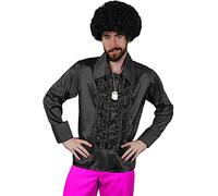 I LOVE FANCY DRESS LTD Camisa DE Disco Negra para Adulto Estilo AÑOS 70S Fiestas TEMATICAS O Carnaval (L)