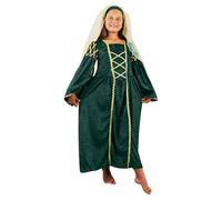 I LOVE FANCY DRESS LTD Disfraz Princesa Vestido Verde para NIÑAS Medieval(XL)