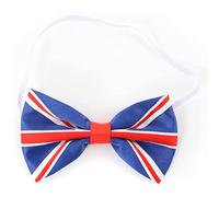 I LOVE FANCY DRESS Pajarita con la bandera de la Unión Británica - Día de la VE, Jubileo de la Reina, Eventos Británicos - Paquete de 6