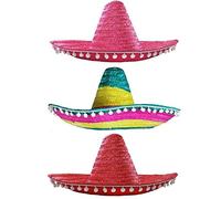 I LOVE FANCY DRESS Paquete DE 100 Sombreros Mexicanos DE Paja EN DIVERSAS Colores para NIÑOS Fiestas DE Grupo O Carnaval