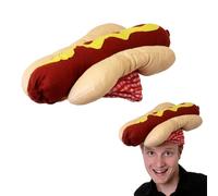 I LOVE FANCY DRESS Sombrero DE Comida Sombrero DE Hot Dog Accesorio DE Novedad Sombreros DE Comida Takeaway Divertido Disfraz Unisex para Adultos Fiestas TEMATICAS