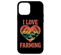 I Love Farming Heart Tractor Trigo Carcasa para iPhone 12 Mini
