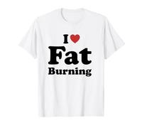 I Love Fat Burning Gym Fitness Workout Camiseta