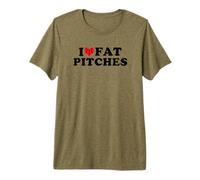 I Love Fat Pitches Funny Baseball Humor Hitter Quote Camiseta Premium