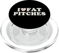 I Love Fat Pitches Funny Baseball Humor Hitter Quote PopSockets PopGrip para MagSafe
