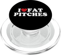 I Love Fat Pitches Funny Baseball Humor Hitter Quote PopSockets PopGrip para MagSafe