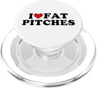 I Love Fat Pitches Funny Baseball Humor Hitter Quote PopSockets PopGrip para MagSafe