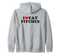 I Love Fat Pitches Funny Baseball Humor Hitter Quote Sudadera con Capucha