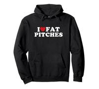 I Love Fat Pitches Funny Baseball Humor Hitter Quote Sudadera con Capucha