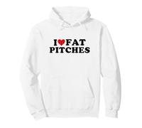 I Love Fat Pitches Funny Baseball Humor Hitter Quote Sudadera con Capucha