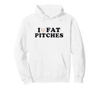 I Love Fat Pitches Funny Baseball Humor Hitter Quote Sudadera con Capucha