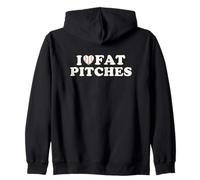 I Love Fat Pitches Funny Baseball Humor Hitter Quote Sudadera con Capucha