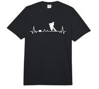I Love Field Hockey Heartbeat Hombres Niños Práctica Comfort Colors Adult Heavyweight T-Shirt