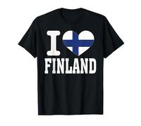 I Love Finland Corazón Souvenir Lovers Pride Travel Camiseta