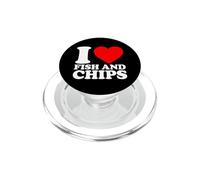 I Love Fish and Chips PopSockets PopGrip para MagSafe