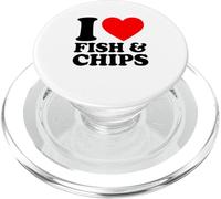 I Love Fish and Chips PopSockets PopGrip para MagSafe