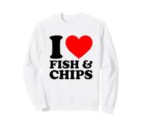 I Love Fish and Chips Sudadera