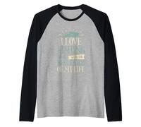 I Love Fishing With The Best Catch Of My Life ------- Camiseta Manga Raglan