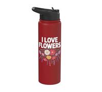 I Love Flowers Ramo Flores Salvajes Stainless Steel Insulated Water Bottle
