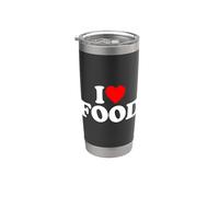 I Love Food, I Heart Food Vaso térmico de acero inoxidable de doble pared