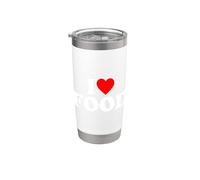 I Love Food, I Heart Food Vaso térmico de acero inoxidable de doble pared