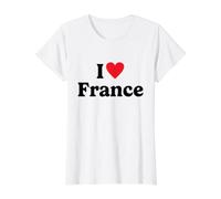 I Love France Camiseta gráfica económica