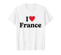 I Love France Camiseta gráfica económica
