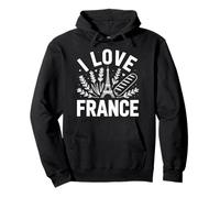 I Love France Eiffel Pan Trigo Sudadera con Capucha