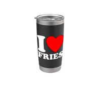 I Love Fries Vaso térmico de acero inoxidable de doble pared
